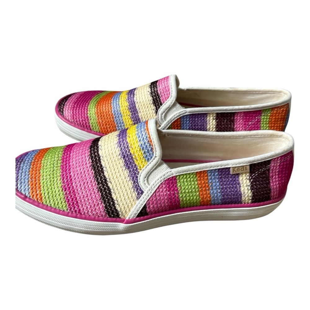 Keds x Kate Spade New York Double Decker Slip-On Sneakers Multicolor Size 7.5
